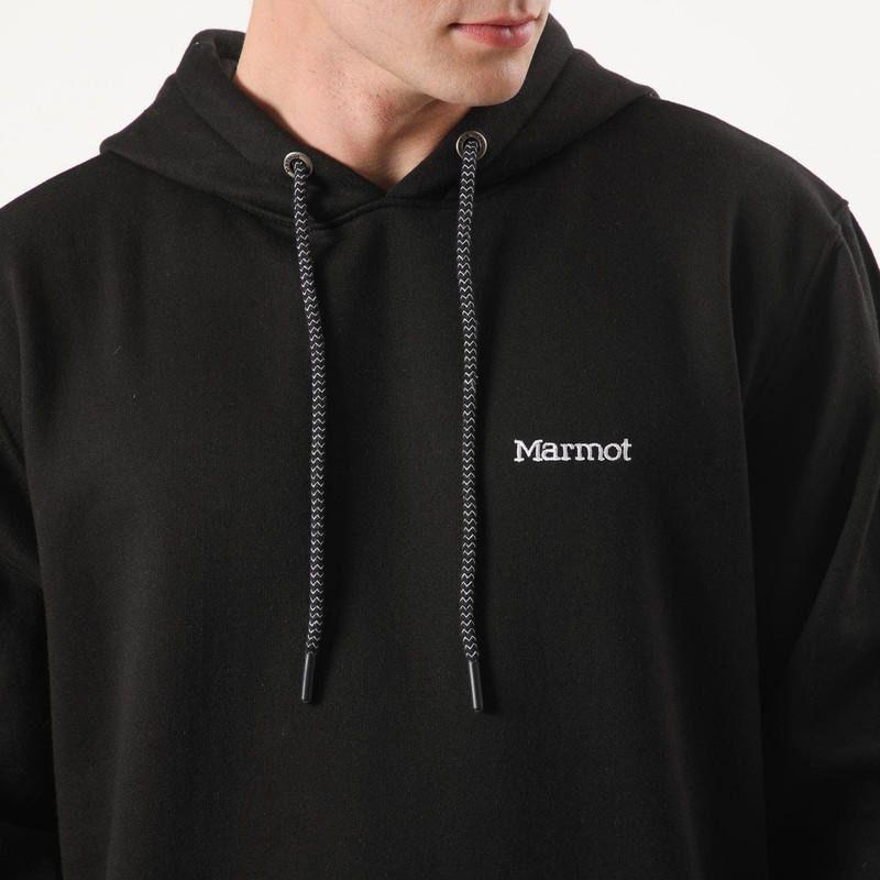 Polerón Marmot Hombre Chest Logo Hoody Negro-3