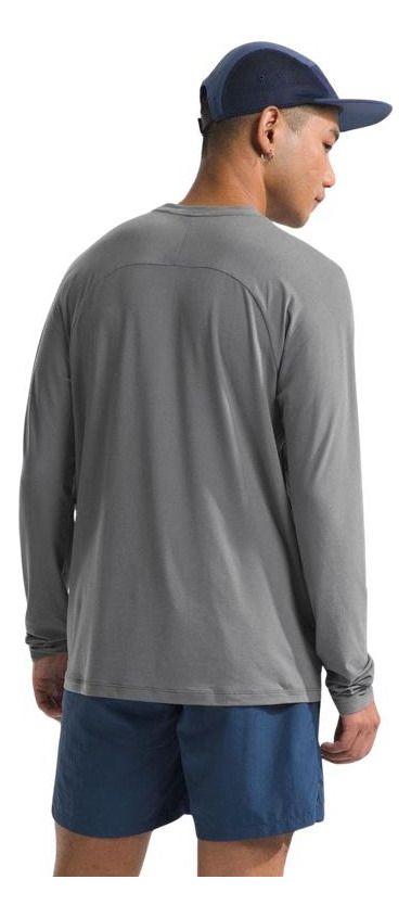 Polera The North Face Hombre Dune Sky L/s Crew Gris-1