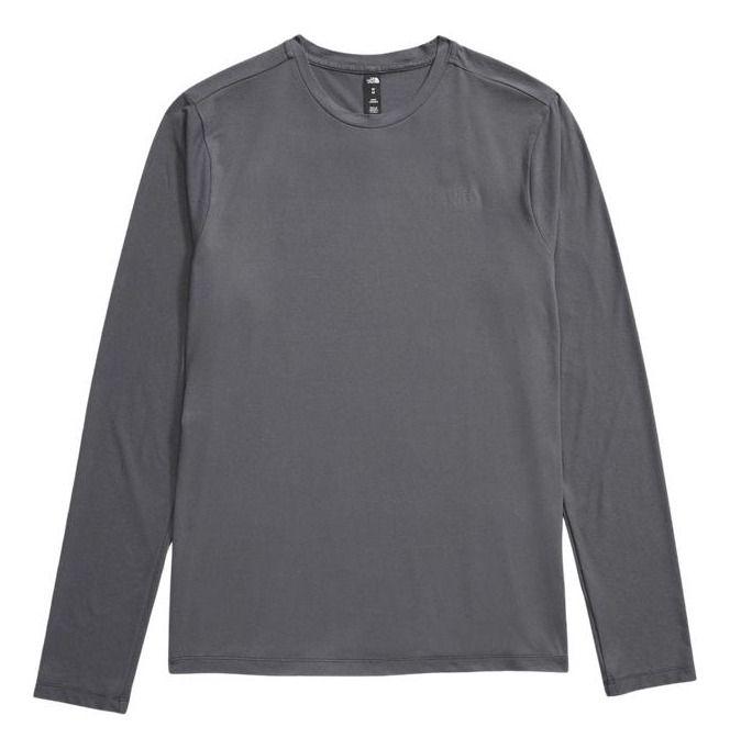 Polera The North Face Hombre Dune Sky L/s Crew Gris-2