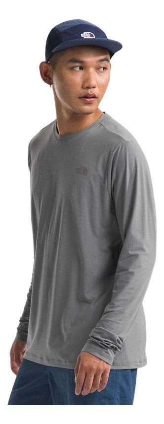 Polera The North Face Hombre Dune Sky L/s Crew Gris-4