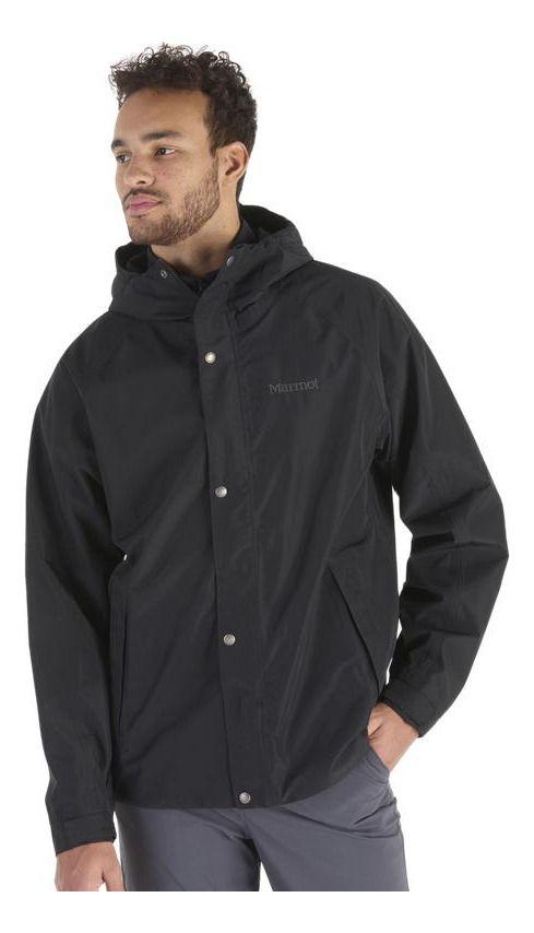 Chaqueta Marmot Hombre Impermeable Cascade Negro-0