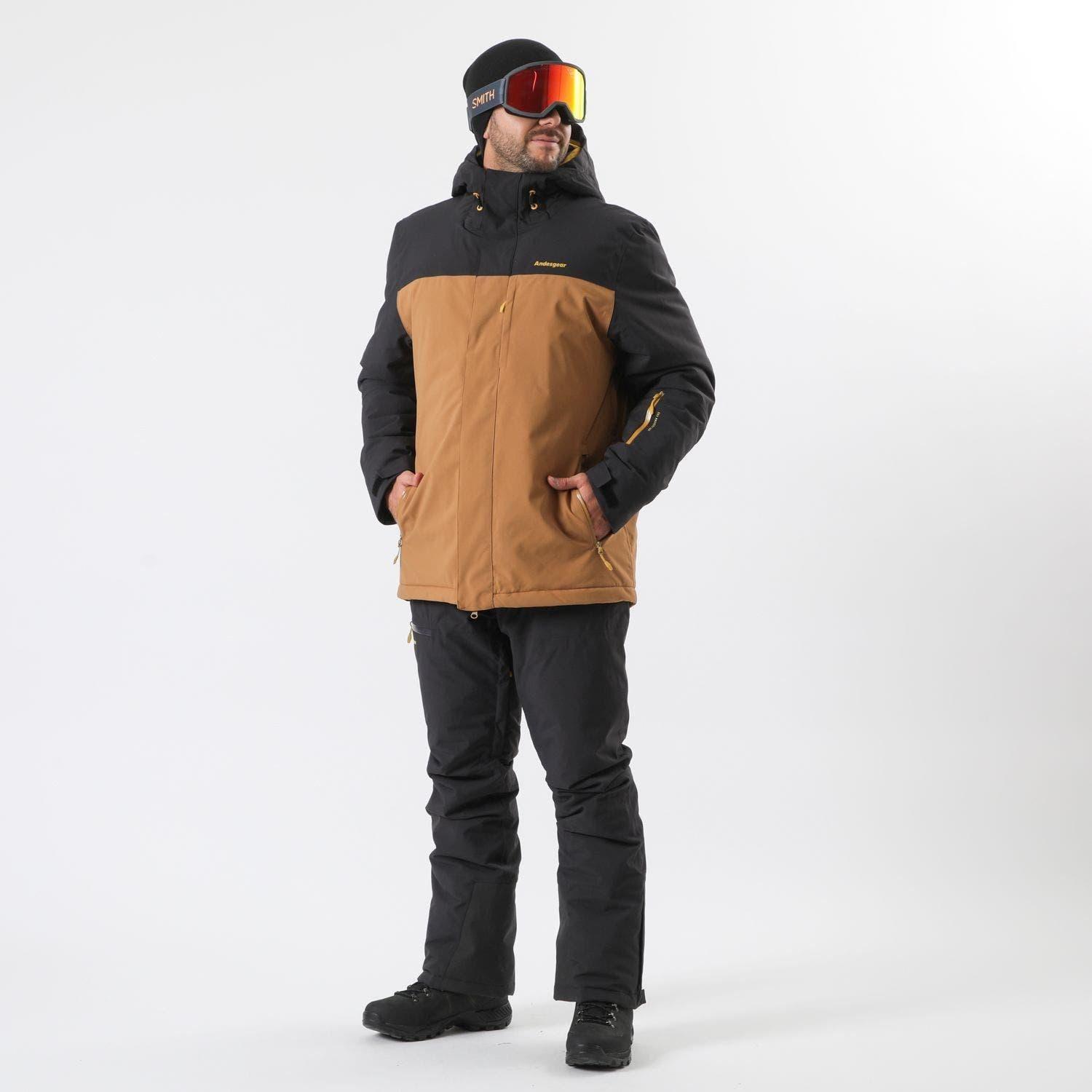Chaqueta Andesgear Hombre Nieve Antillanca Xpedition Café-2