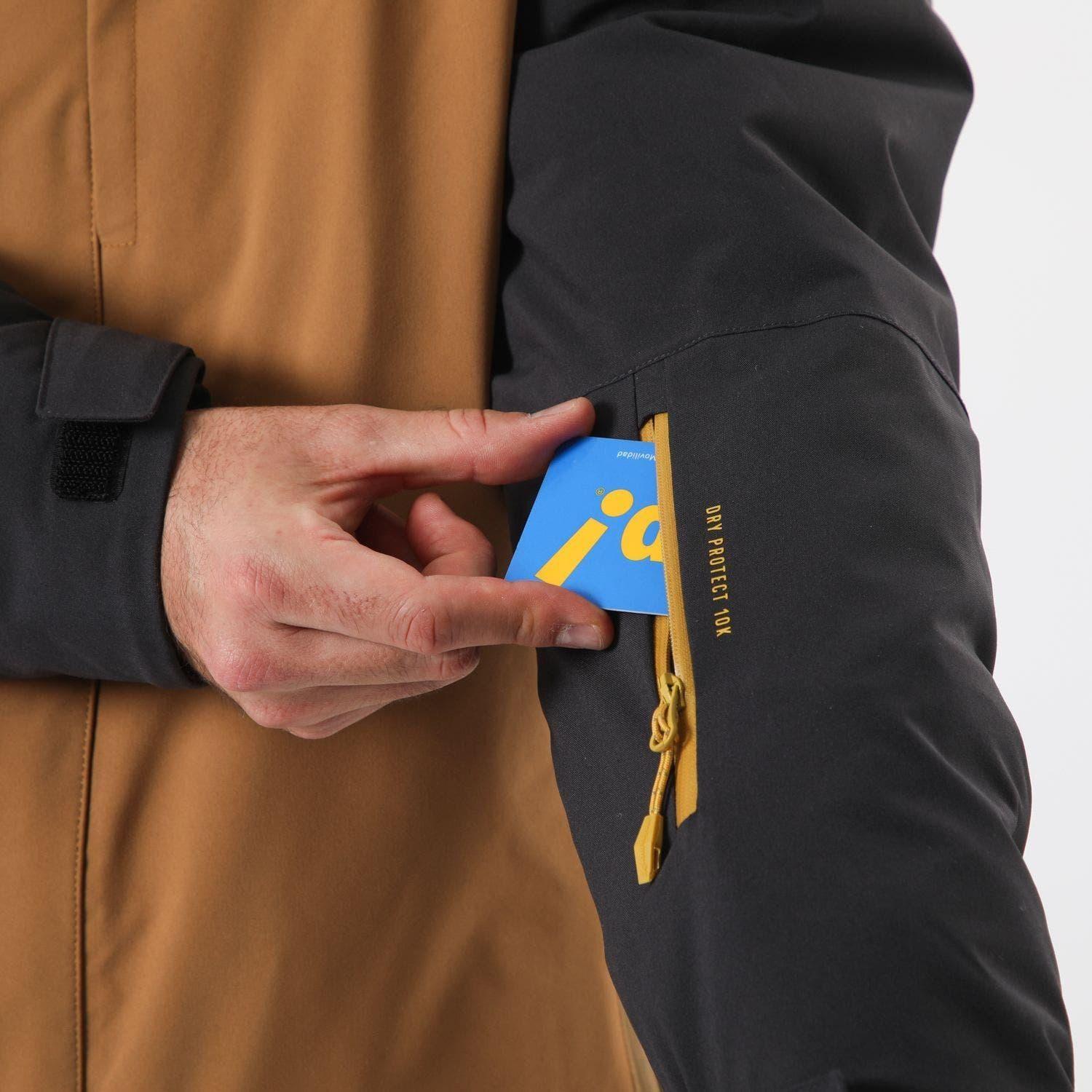 Chaqueta Andesgear Hombre Nieve Antillanca Xpedition Café-3
