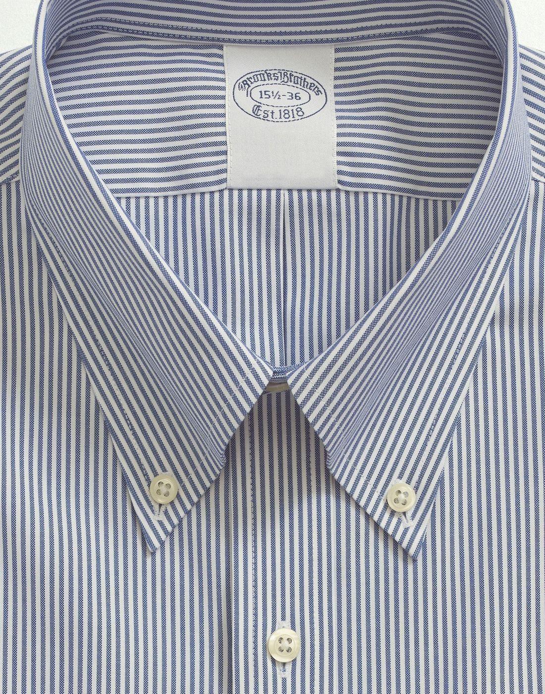 Camisa Brooks Brothers Hombre Sppt Pbd Slim Candy Stp Azul-4