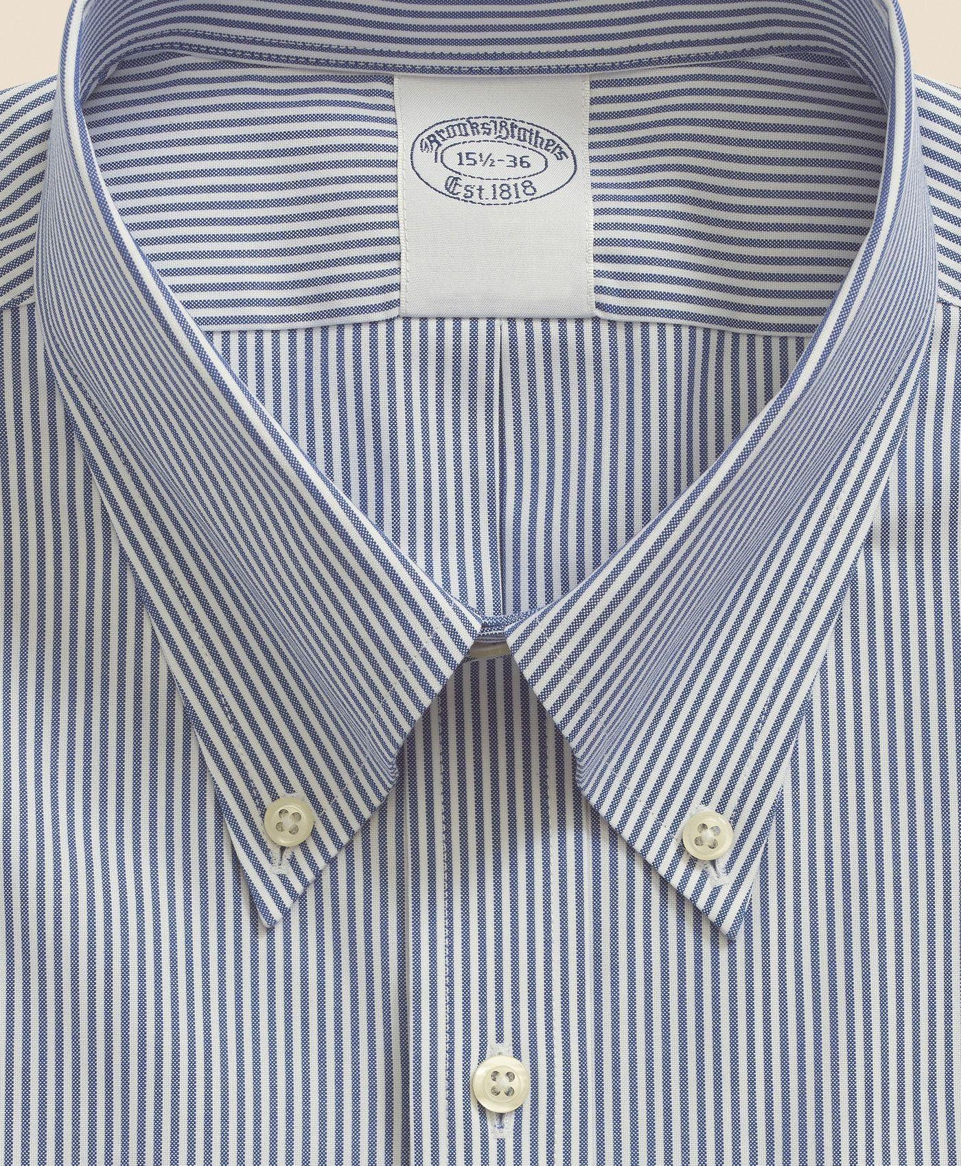Camisa Brooks Brothers Hombre Sppt Pbd Slim Candy Stp Azul-5