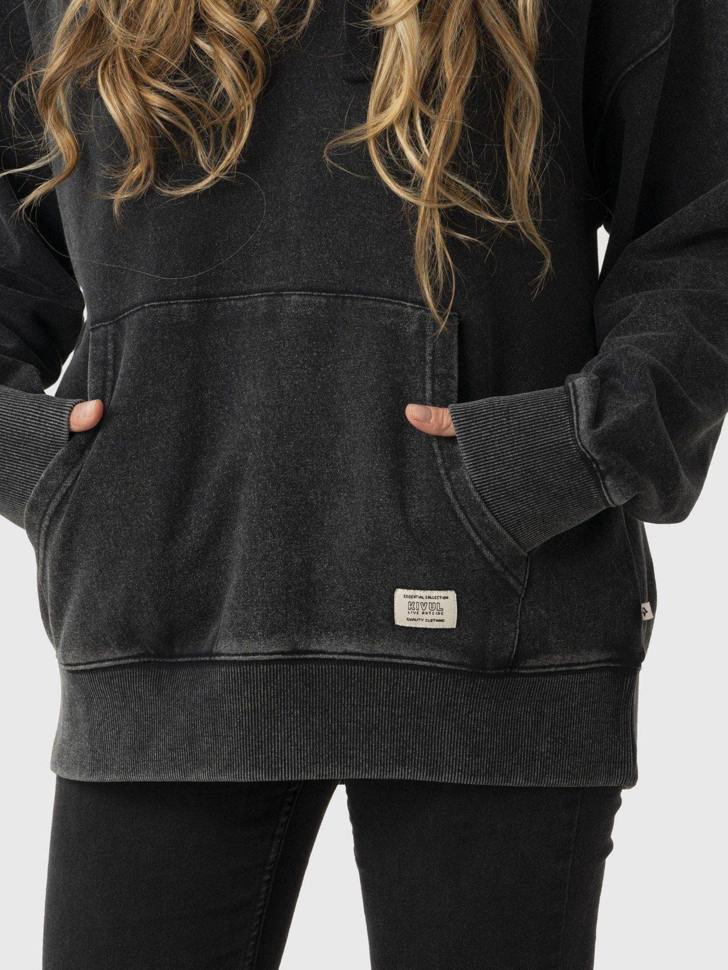 Polerón Kivül Mujer Kira Reciclado Negro-4