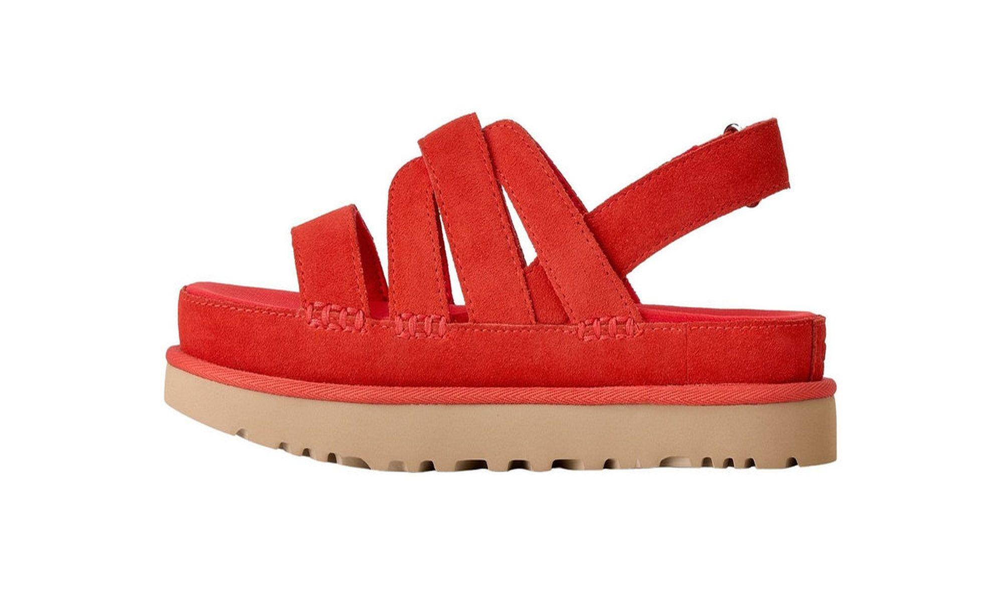 Sandalias Mujer Goldenstar Gleam Rojo Ugg-3