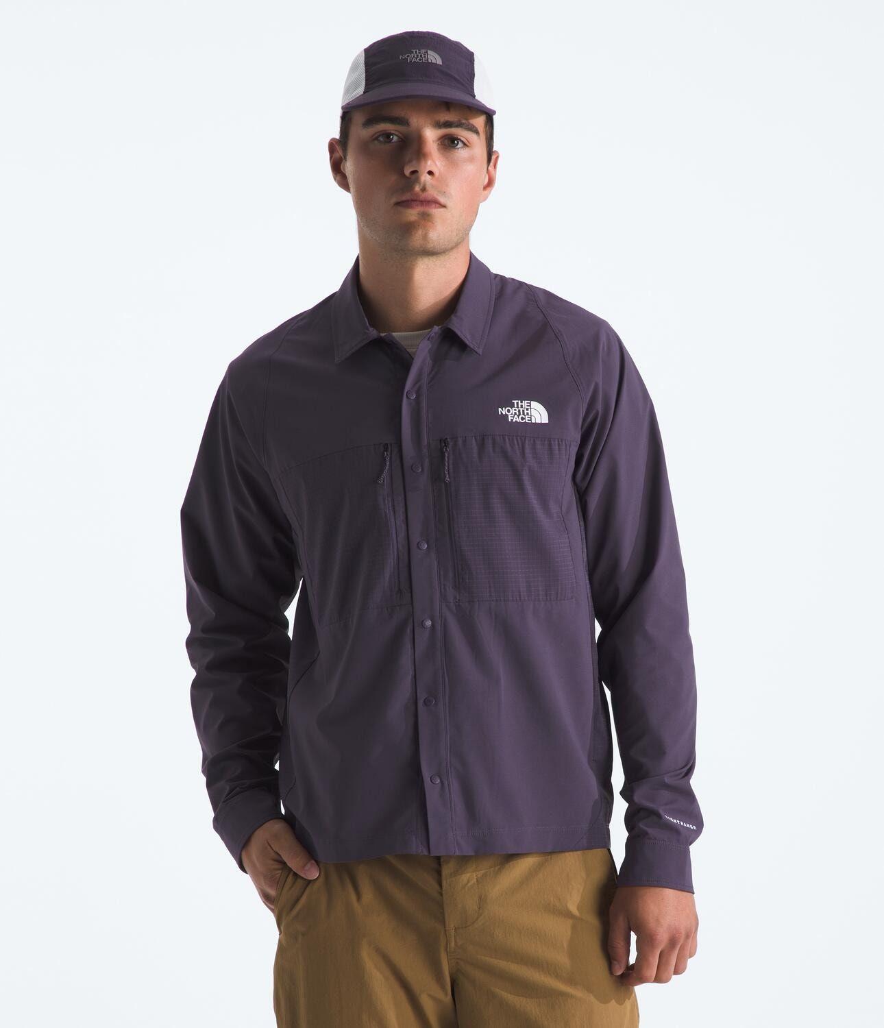 Polera Trail Lightrange Ls Shirt Hombre Morado-0
