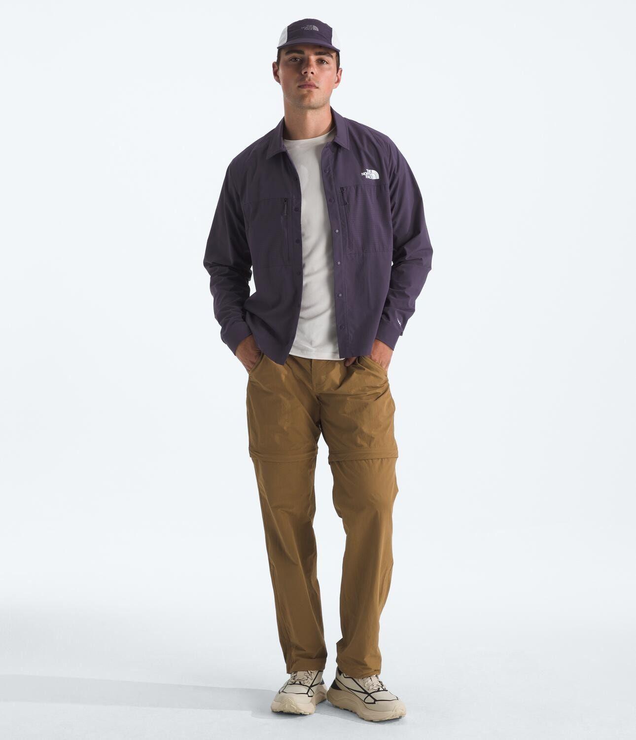 Polera Trail Lightrange Ls Shirt Hombre Morado-2