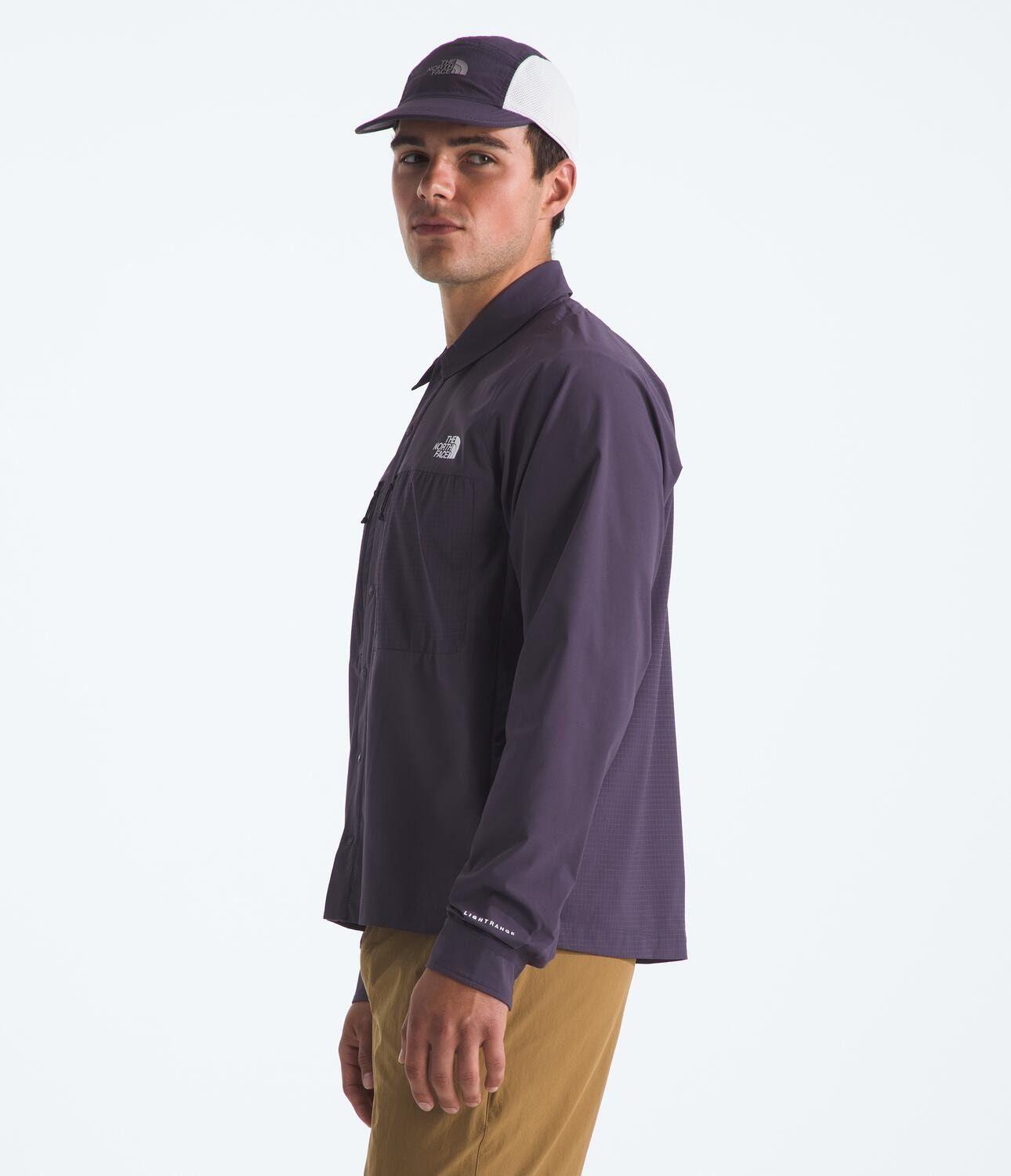 Polera Trail Lightrange Ls Shirt Hombre Morado-3
