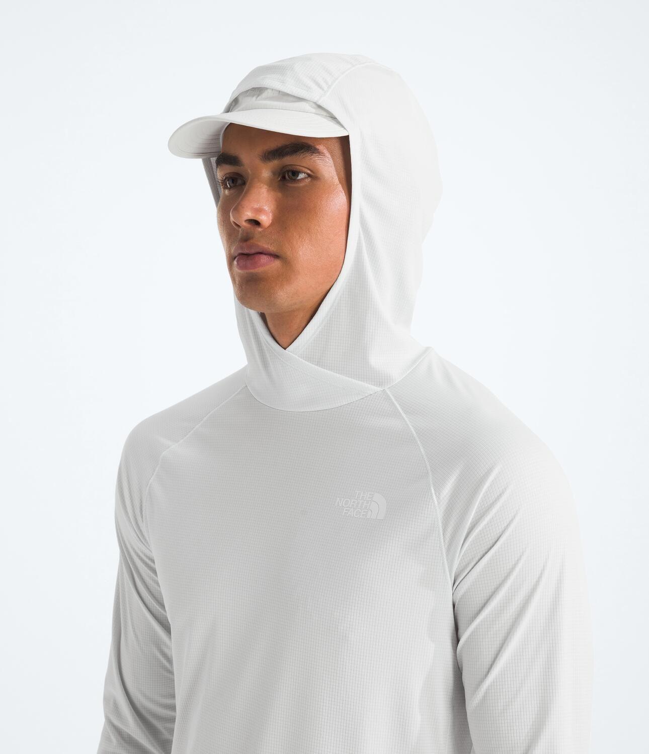 Polera Sunriser Hoodie Hombre Blanco-2