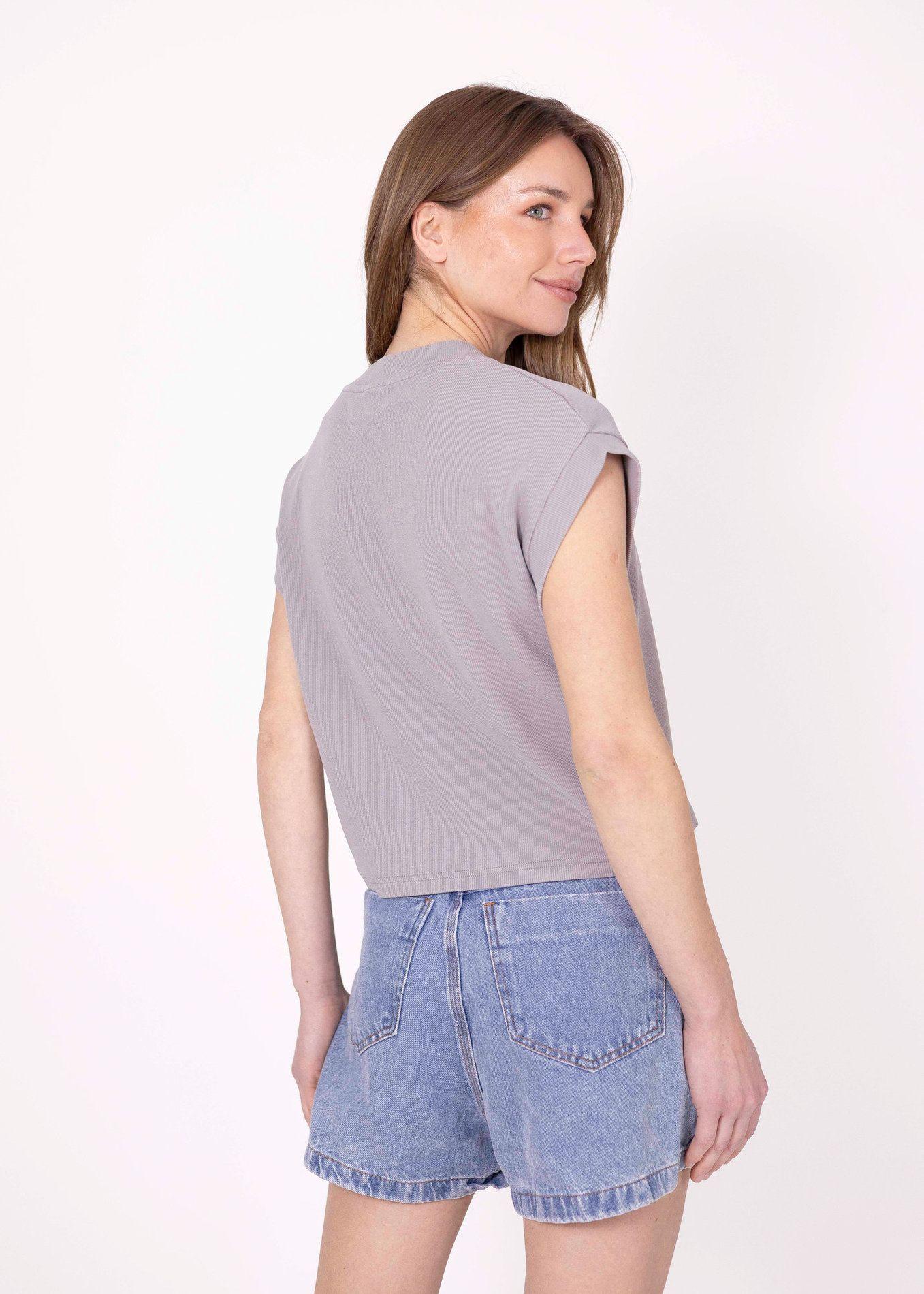 Polera Bambu Stoked V26 Mujer Gris-3