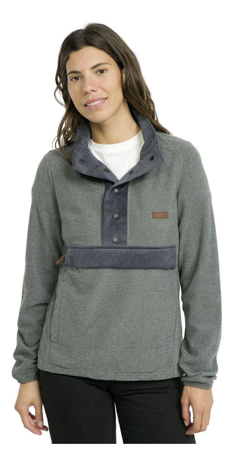 Polar Kivül Mujer Femenino Pecs Fleece Cotelé Gris-0