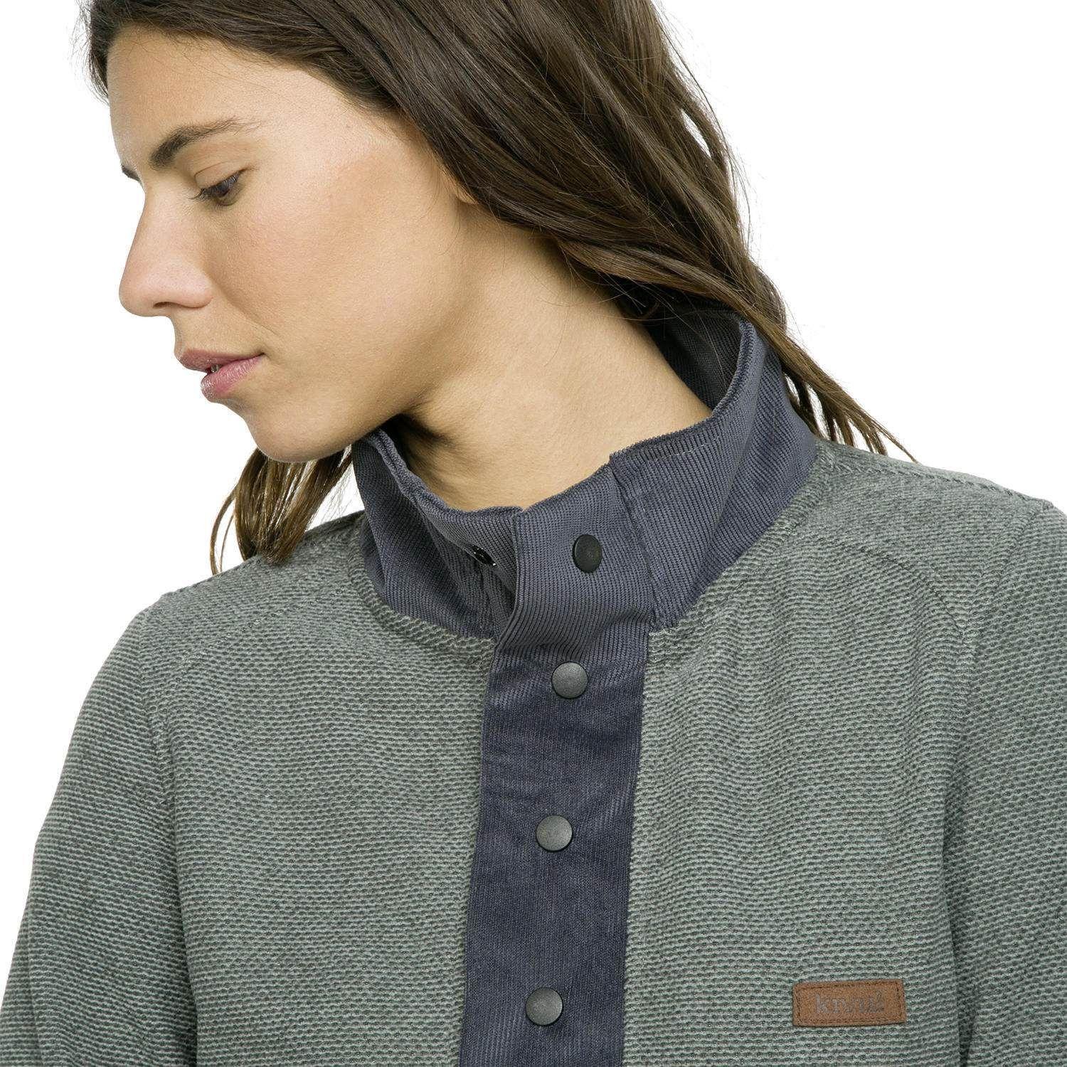Polar Kivül Mujer Femenino Pecs Fleece Cotelé Gris-3