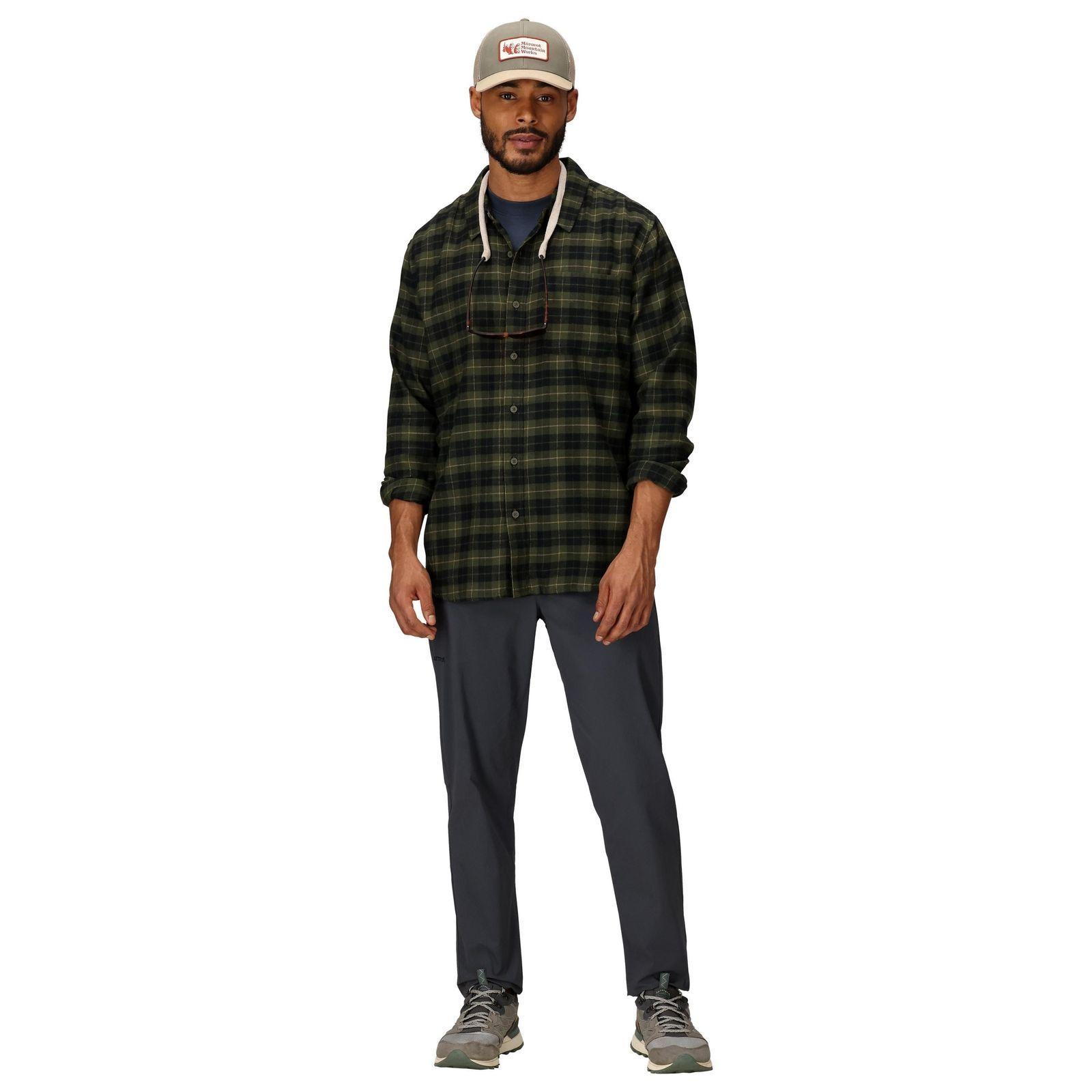 Camisa Marmot Hombre Lightweight Flannel Ls Verde-2