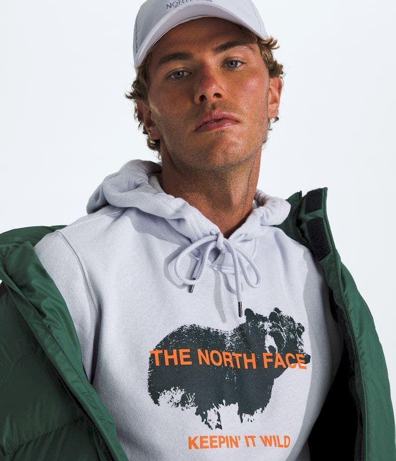 Poleron The North Face Hombre Animals We Love Bear Hoodie Gris-2
