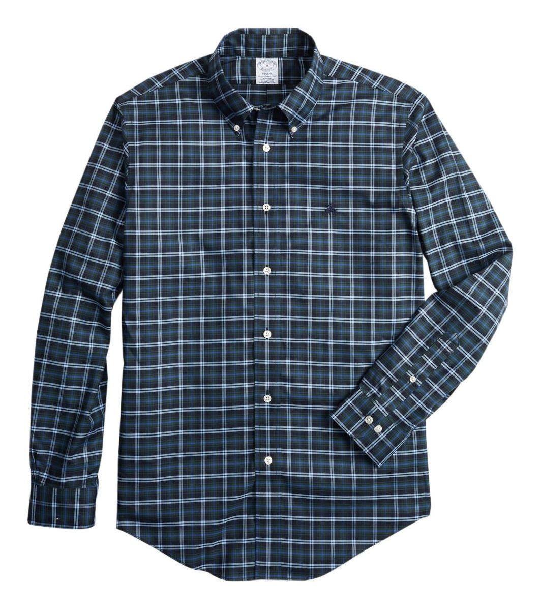 Camisa Brooks Brothers Hombre Non-iron Regent Fit- Verde-0