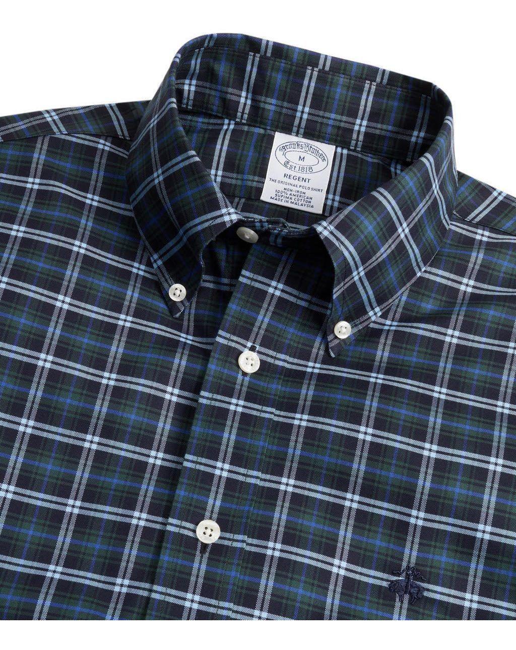 Camisa Brooks Brothers Hombre Non-iron Regent Fit- Verde-1