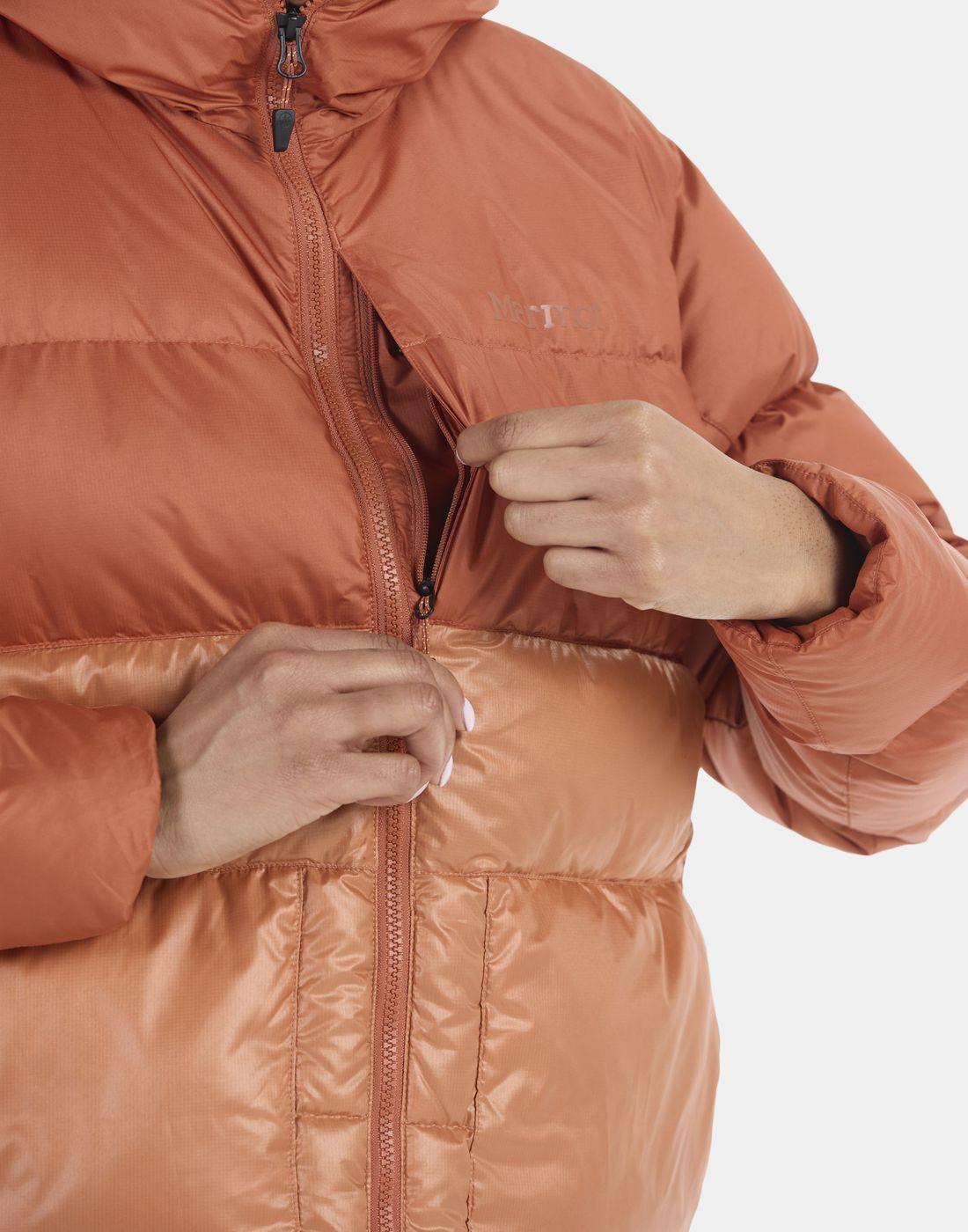 Chaqueta Marmot Mujer W Guides Down Hoody Naranja-3