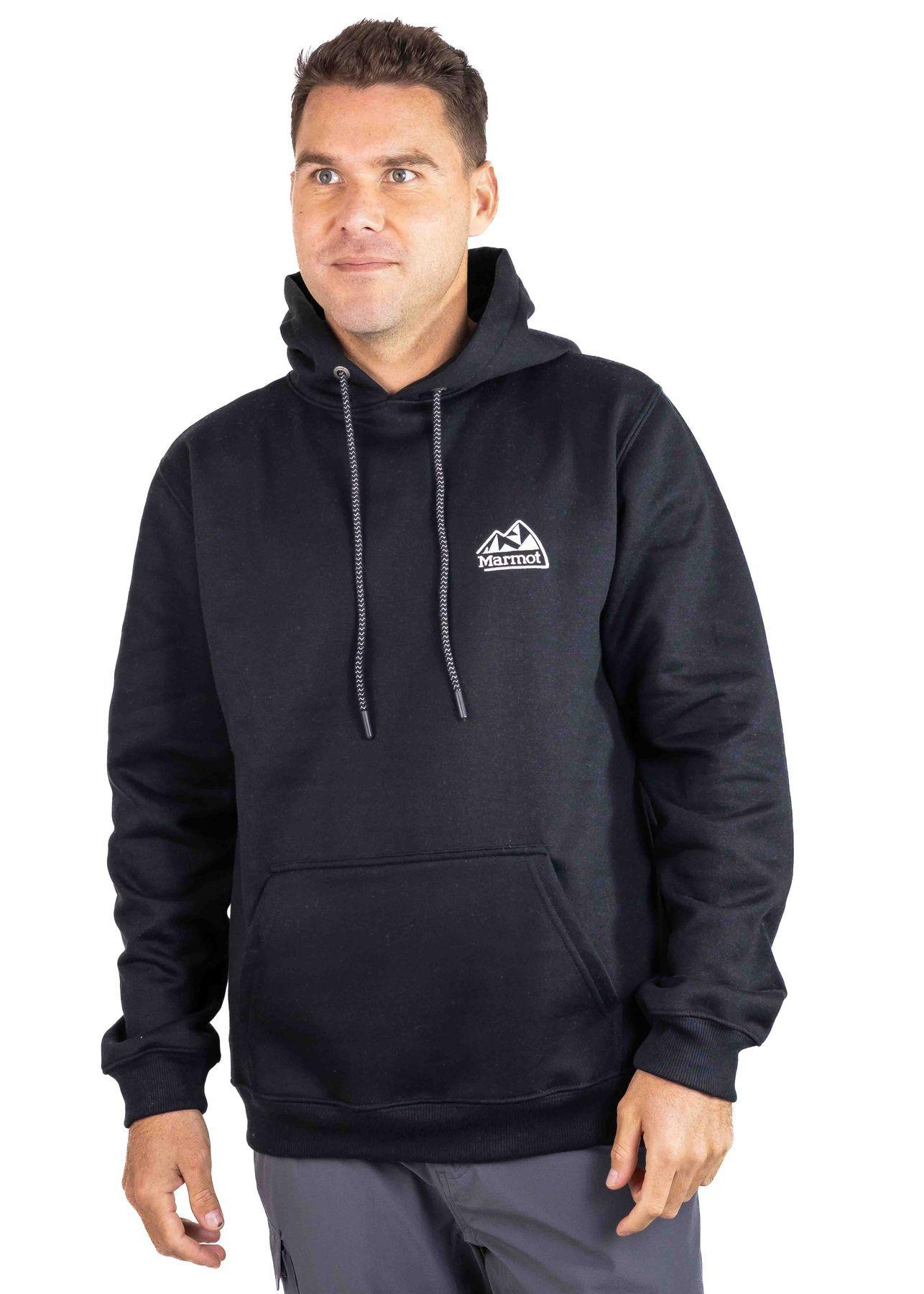 Polerón Marmot Hombre Chest Retro Logo Hoody Negro-0