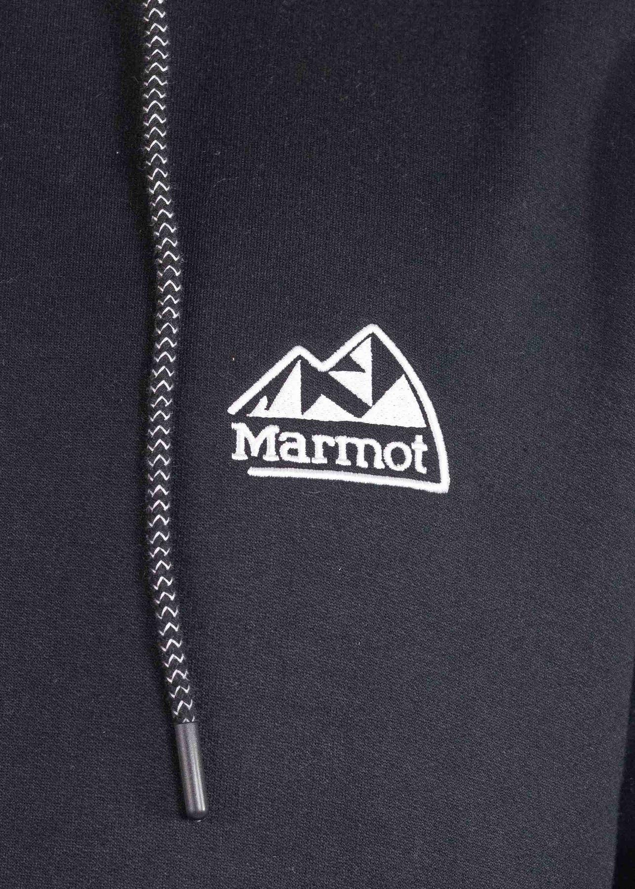 Polerón Marmot Hombre Chest Retro Logo Hoody Negro-4