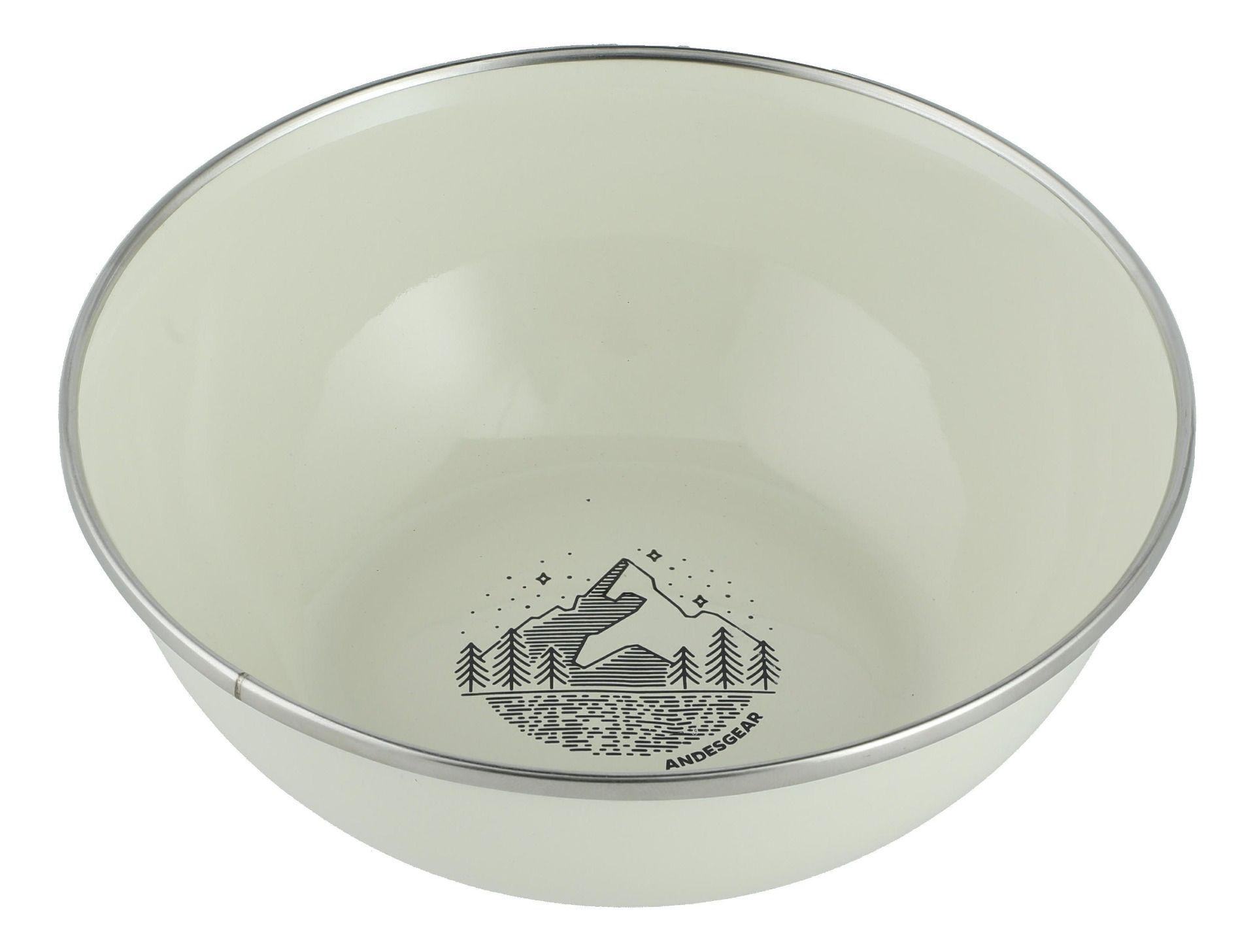 Bowl Andesgear Unisex Enamel Paisaje 500 Ml Blanco-0