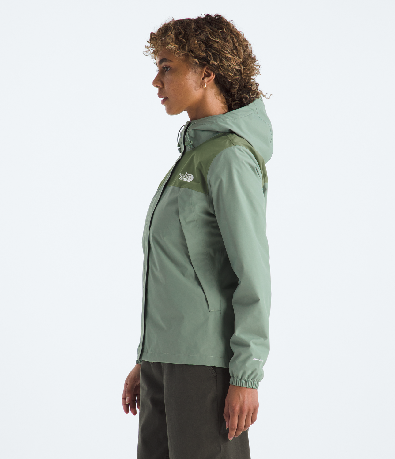 Chaqueta Impermeable Antora Mujer Verde Claro-6