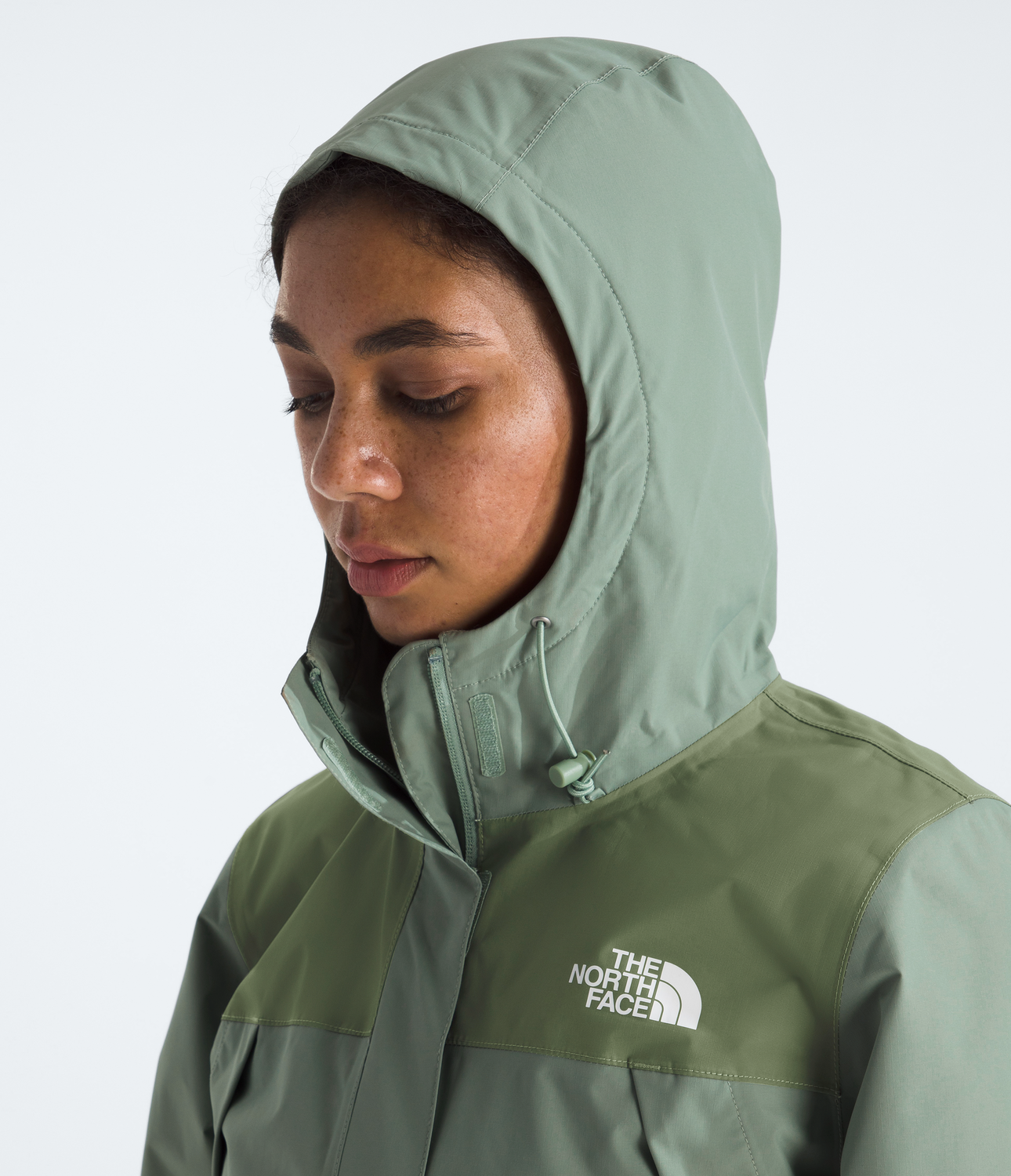 Chaqueta Impermeable Antora Mujer Verde Claro-5