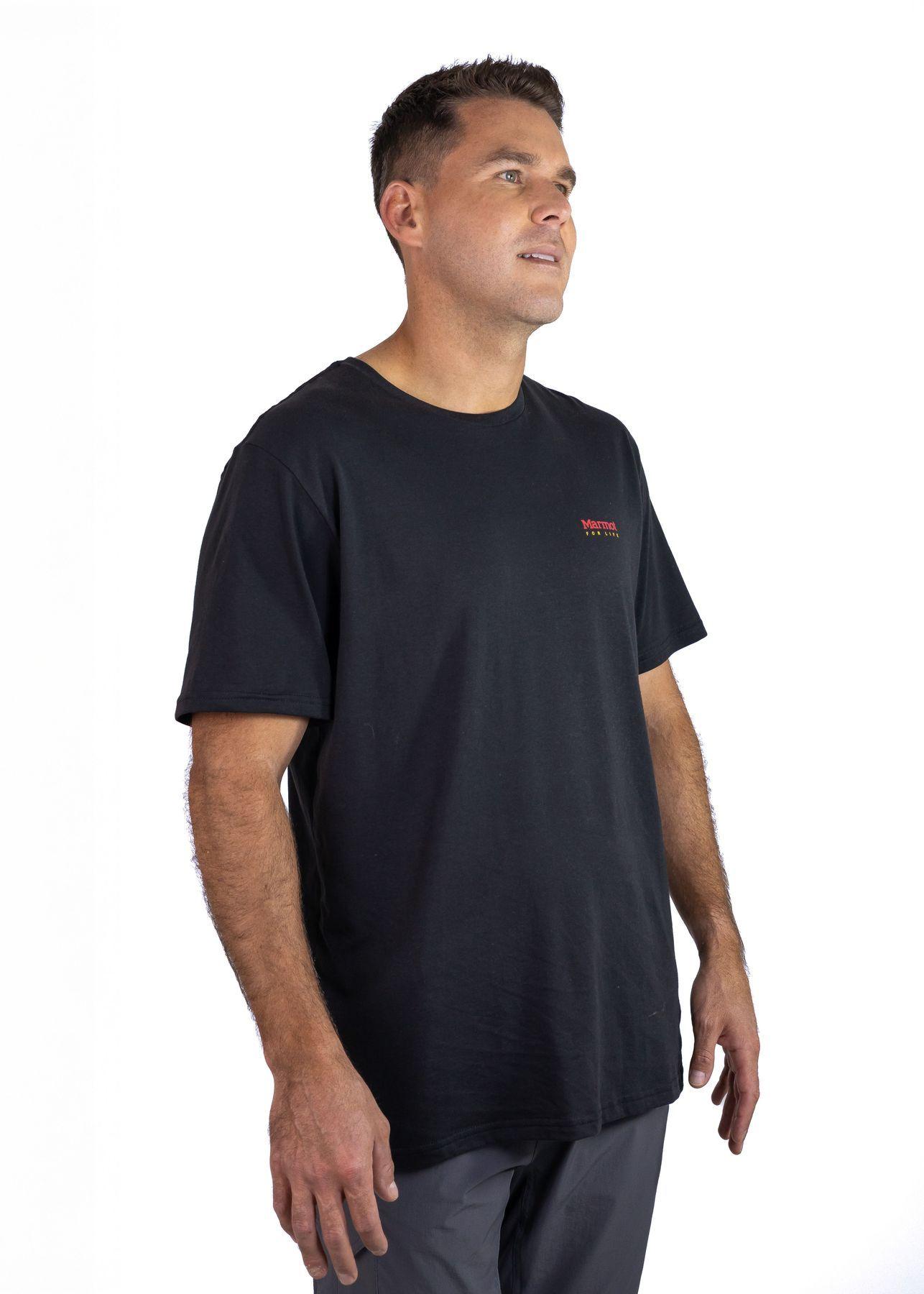 Polera Marmot Hombre For Life Chest Logo Tee Negro-1