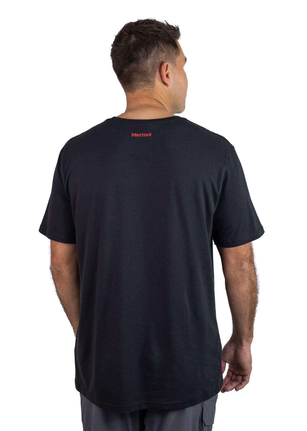 Polera Marmot Hombre For Life Chest Logo Tee Negro-2