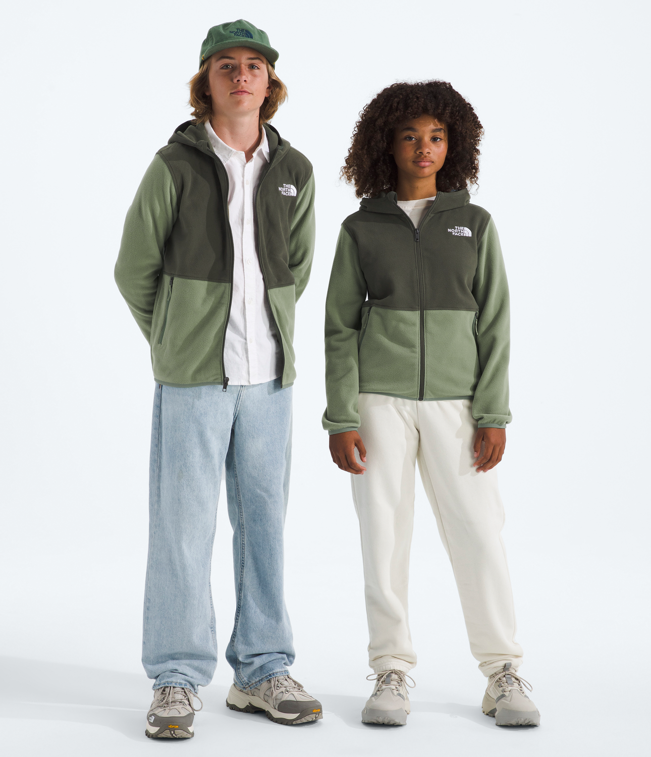 Polar Teen Glacier F/Z Hoodie Niños Verde Claro-0