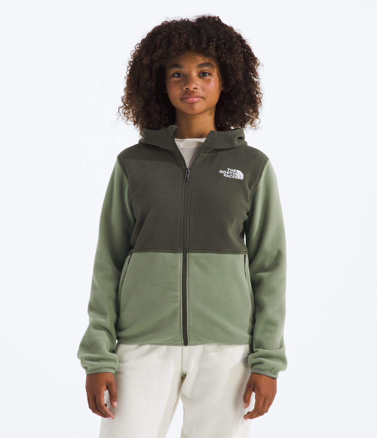 Polar Teen Glacier F/Z Hoodie Niños Verde Claro-3
