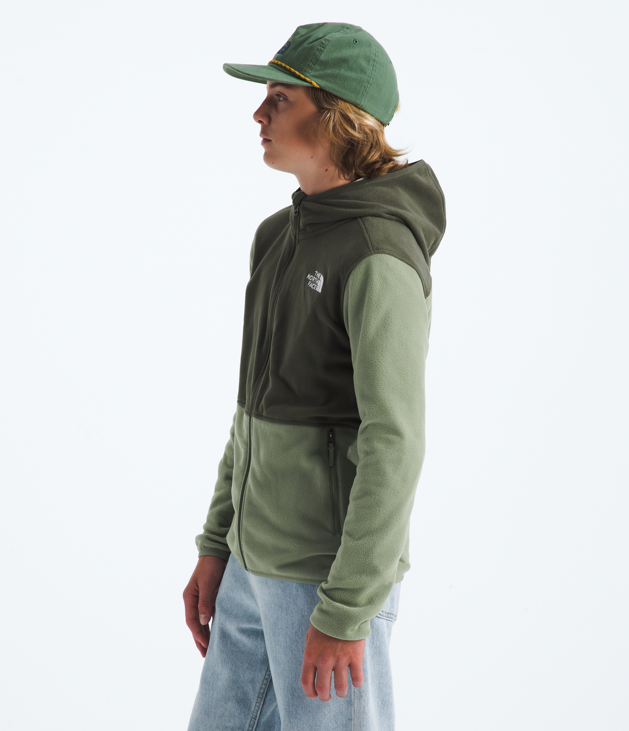 Polar Teen Glacier F/Z Hoodie Niños Verde Claro-4