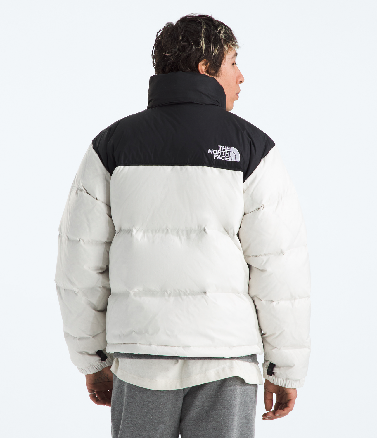 Chaqueta De Pluma 1996 Retro Nuptse Hombre Blanco Invierno-1