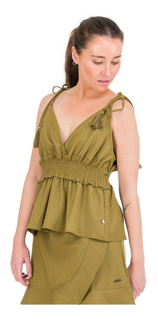 Polera Kivül Mujer Zarka Verde-1