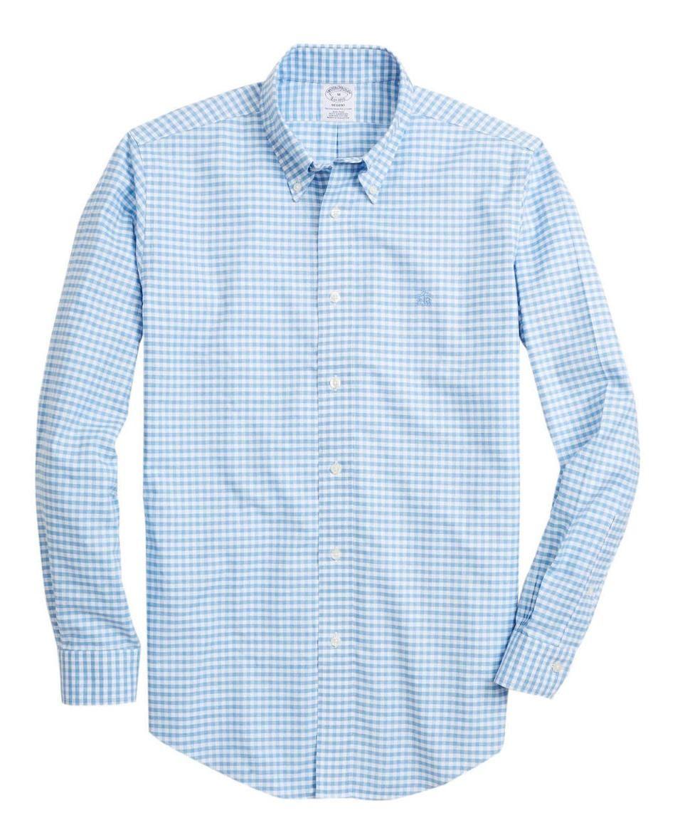 Camisa Brooks Brothers Hombre Non-iron RF Celeste-0