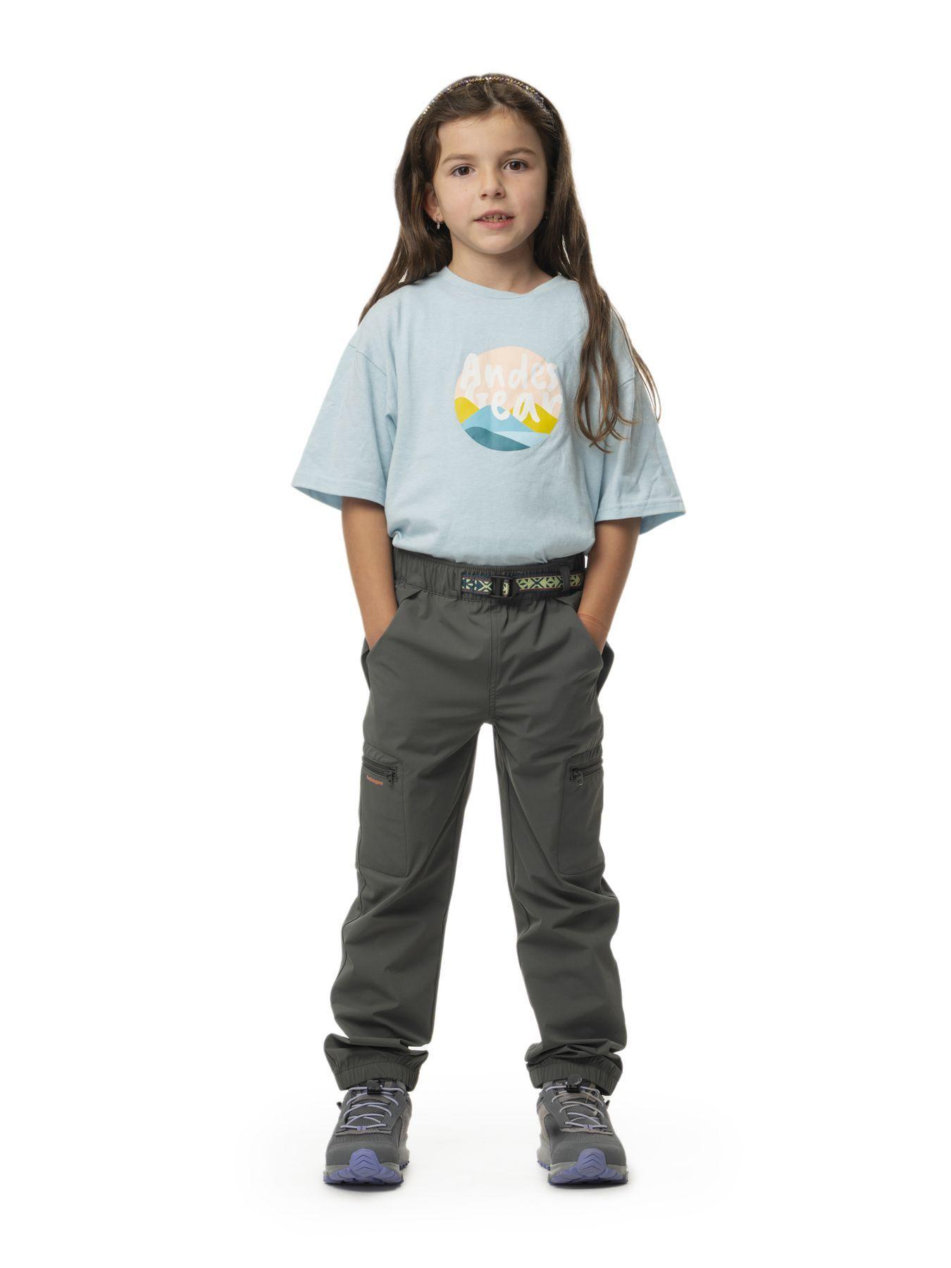 Pantalon Andesgear Niños Quillin Kids Gris-3