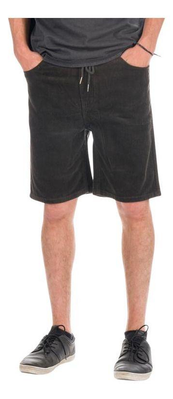 Short Stoked Hombre Corduroy Negro-0