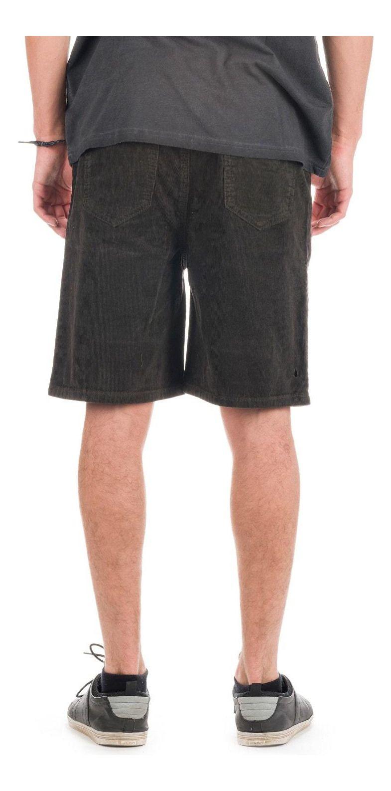 Short Stoked Hombre Corduroy Negro-2