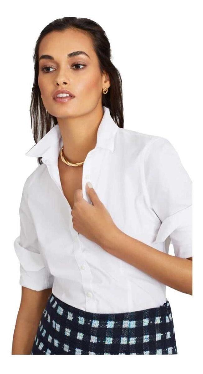 Blusa Brooks Brothers Mujer Non-iron Supima® Cotton Blanco-0