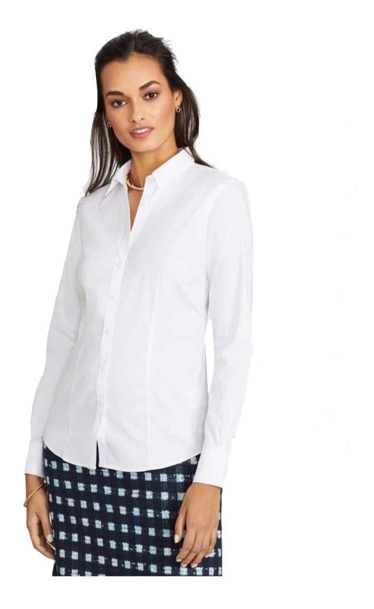 Blusa Brooks Brothers Mujer Non-iron Supima® Cotton Blanco-2