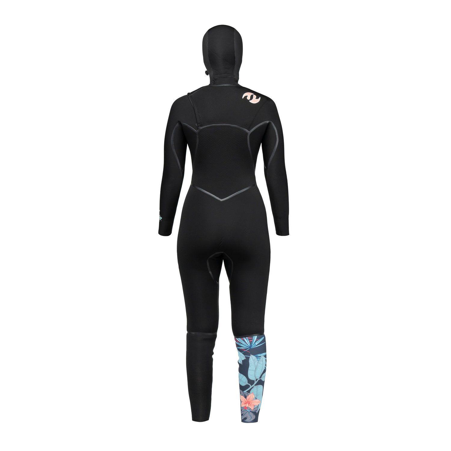 Traje Stoked Mujer De Baño G6 37716 Hooded Negro-2
