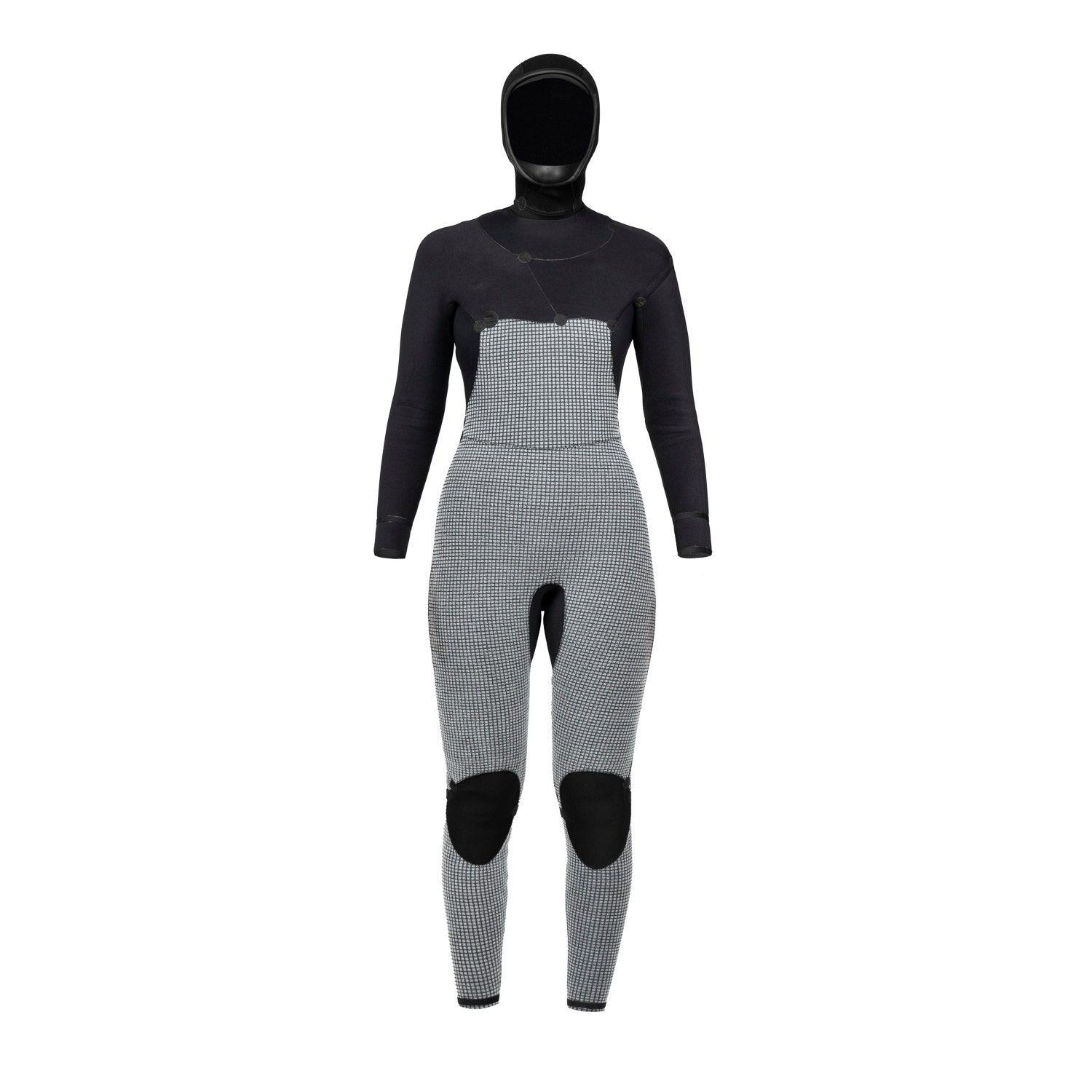 Traje Stoked Mujer De Baño G6 37716 Hooded Negro-3