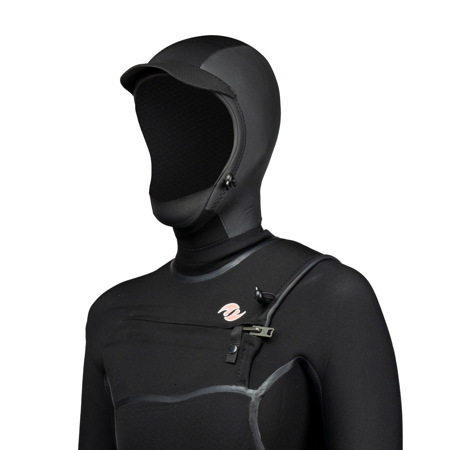 Traje Stoked Mujer De Baño G6 37716 Hooded Negro-4