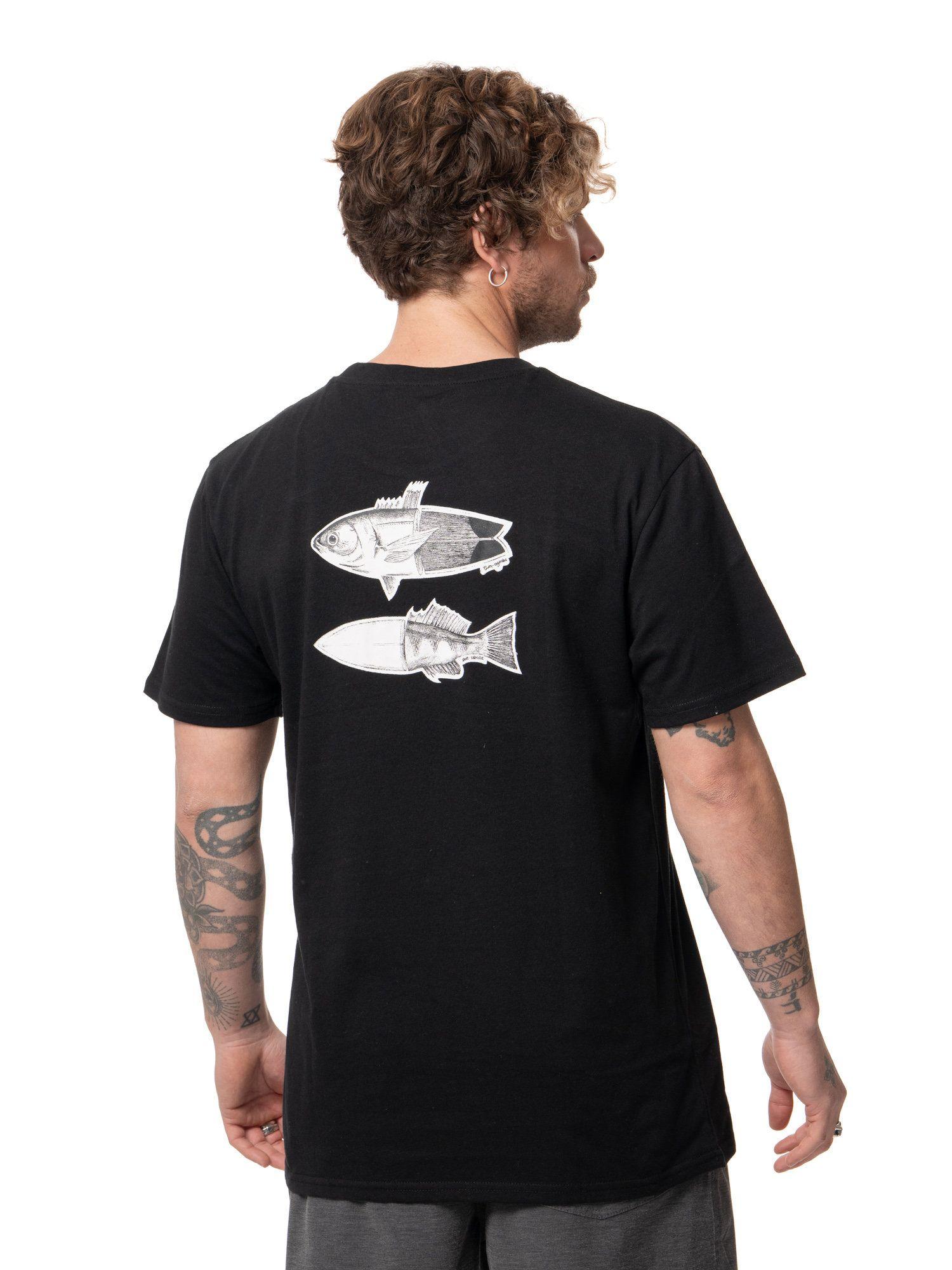 Polera Stoked Hombre Hawai Negro-2
