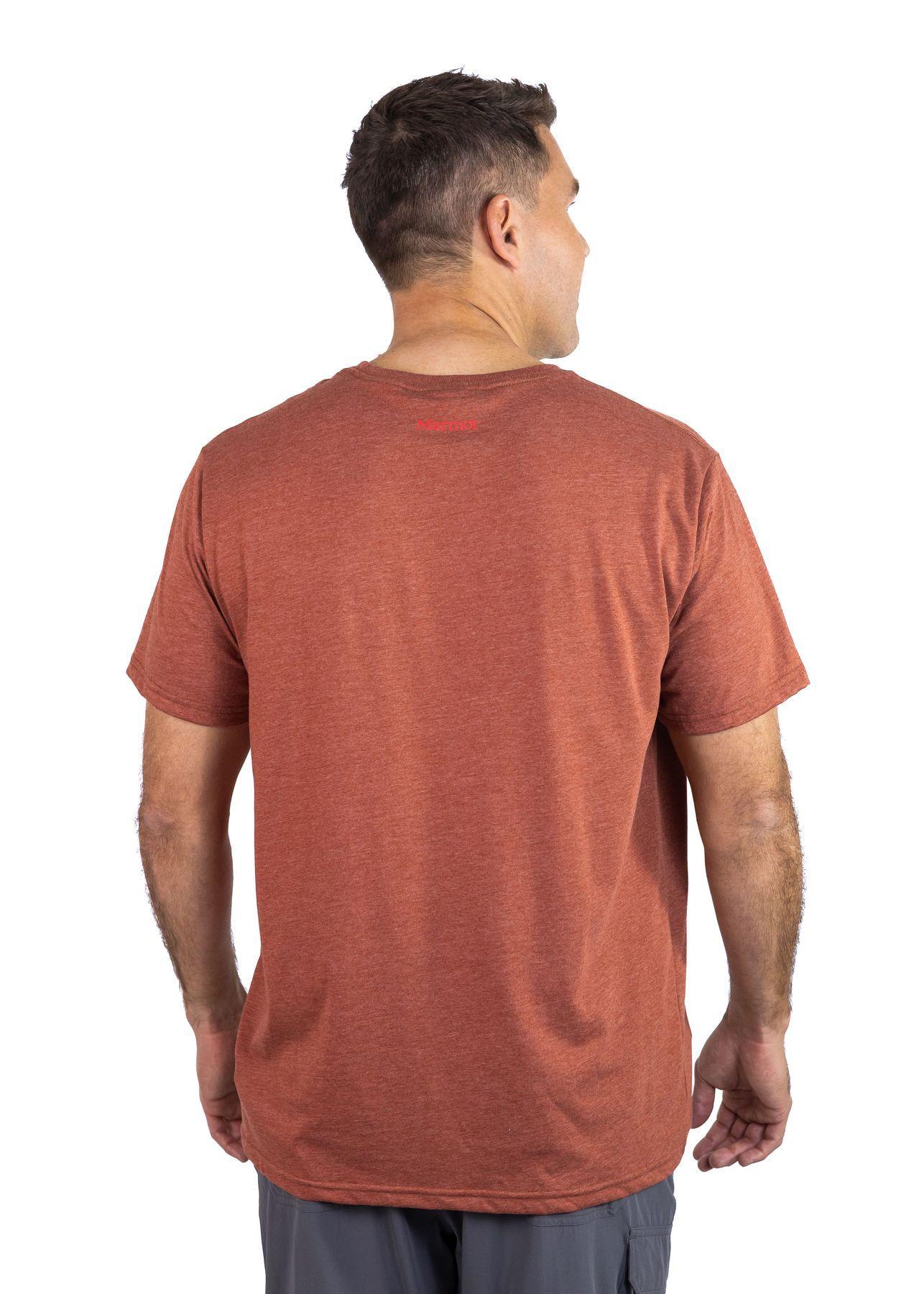Polera Marmot Hombre For Life Chest Logo Tee Naranjo-2