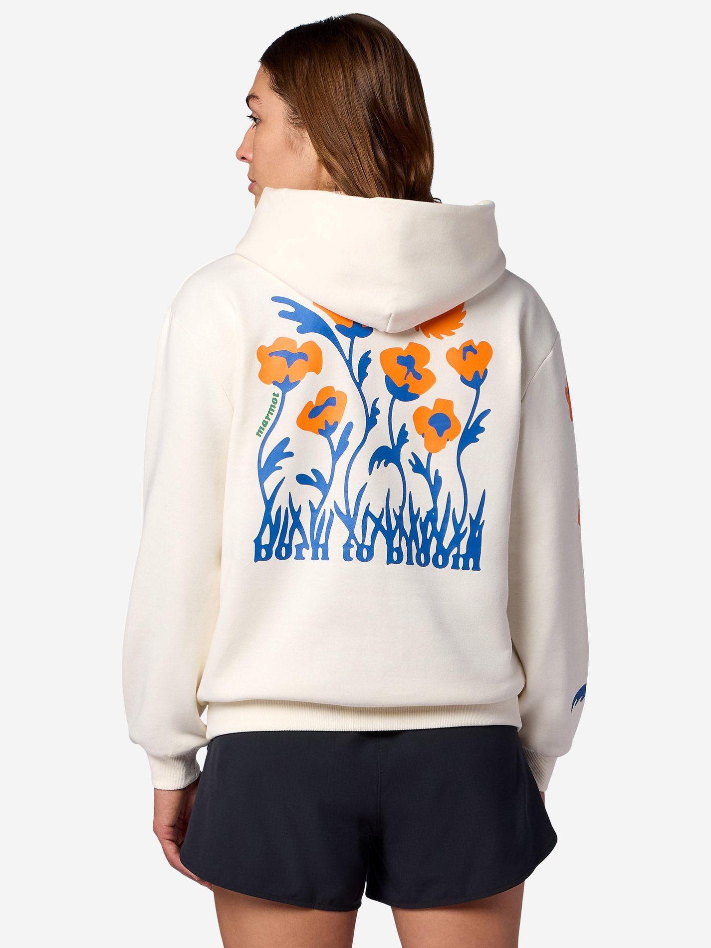 Poleron Marmot Mujer Born To Bloom Celeste-1
