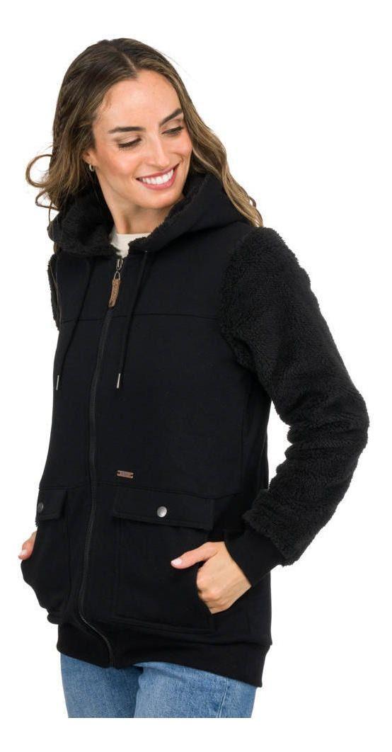 Poleron Kivül Mujer Keta Negro-1