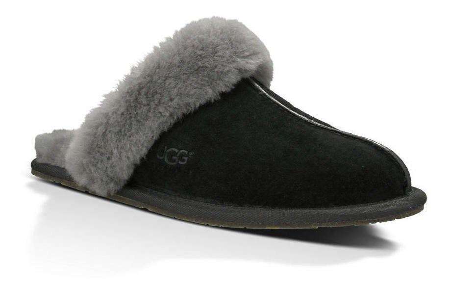 Pantufla UGG Mujer Scuffette II BKGY Negro-0