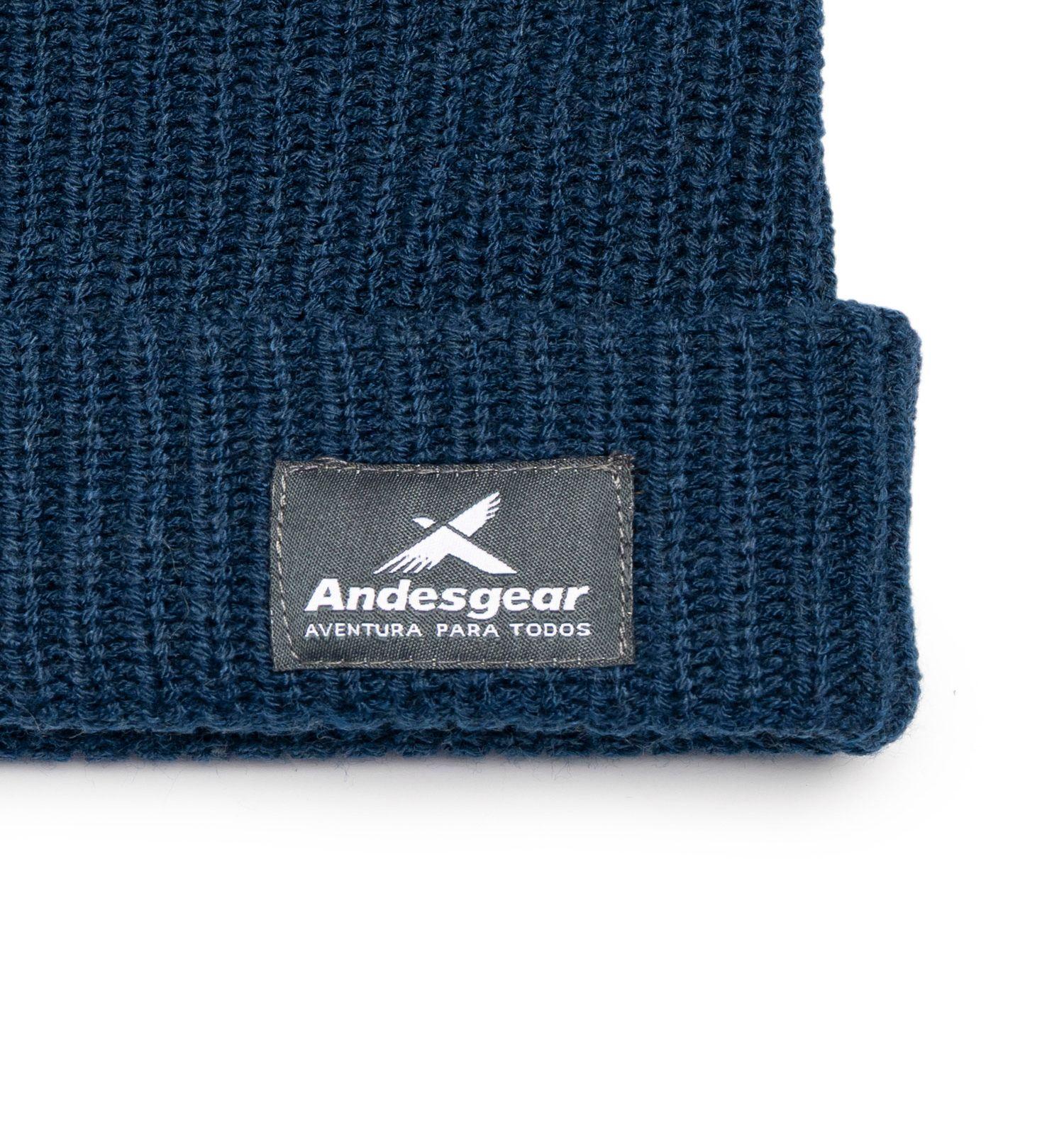 Gorro Andesgear Unisex Logo Beanie Azul-2